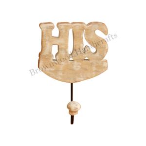 Home Decorative <b>Wooden</b> Wall Mount Hooks Hot Selling Good Quality <b>Hand</b> Carved Text Wall Hook for Sale at Low Price Available - Product Image 5