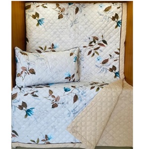 Nouveau Design Floral Blanc couleur Personnalisé Imprimé GOTS certificat 100% Coton Biologique Maison Literie King Size Couette Coussin Ensembles - Product Image 3