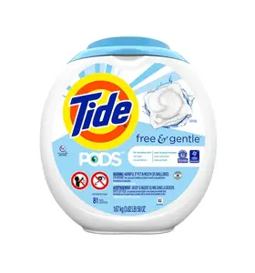 wholesale Tide PODS Free and Gentle, Laundry Detergent Soap PODS, HE - Unscented and Hypoallergenic for Sensitive Skin