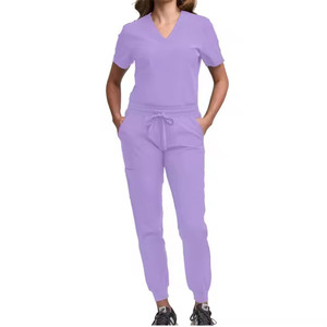 Uniformes Médicos Personalizados al por Mayor con Cuello en V, Elegantes, Suaves y Transpirables, Uniformes de Salón de Belleza y Spa, Uniformes Dentales Coloridos - Product Image 3