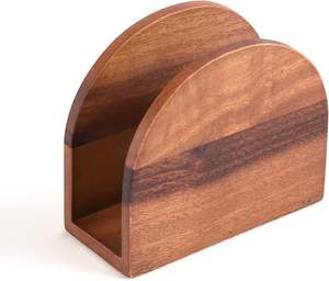 Porte-serviettes décoratif en bois pour buffet de mariage table à manger cuisine ferme rustique élégant organisateur écologique - Product Image 6