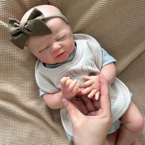 Poupée réaliste de 18 pouces pour bébé <span class=keywords><strong>Reborn</strong></span> Poupée à la mode en silicone pour nouveau-né avec peau peinte en 3D - Product Image 5