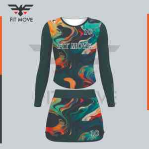 2024ยูนิฟอร์มเชียร์ลีดเดอร์แบบแห้งเร็วสำหรับเด็กผู้หญิงวัยรุ่นสามารถปรับแต่งโลโก้ได้ - Product Image 3