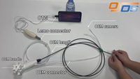 6.3Fr 7.5Fr 2.75mm 2.85mm Ureteroscope Endoscope numérique Endoscope à grand angle de flexion pour vétérinaire