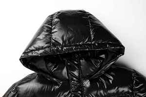 UNIQUE GYM WEAR Blouson d'hiver matelassé réversible pour homme grande taille, imperméable, écologique, respirant, coupe-vent, en polaire 2026 - Product Image 4