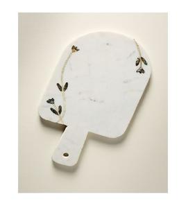 Céramique Pays Régulier Rectangle Antique Poterie Ustensiles De Cuisine Fruits Légumes Planche À Découper Avec Poignée Timbre Plantes Imprimées - Product Image 1