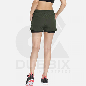 Short cargo pour femme Short de fitness 100% Polyester Logo personnalisable Sticker Color Pattern Design Short pour femme - Product Image 2