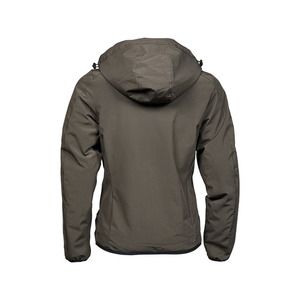 Chaqueta impermeable para exteriores para mujer, abrigo softshell con capucha a prueba de viento - Product Image 5