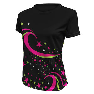 Sublimated Girls <b>Crop</b> <b>Top</b> Women Gymnastics and Dance Shirt - Product Image 4