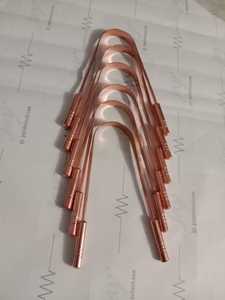 Estuche de cobre reutilizable portátil ecológico con logotipo personalizado de alta calidad, limpiador y raspador de lengua de bebé genuino de India para bebé - Product Image 2