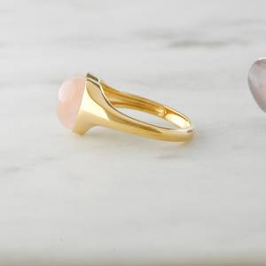 Anillo de Plata de Ley 925 Hecho a Mano con Cuarzo Rosa, Anillo de Plata de Alta Calidad con Elegante Joyería de Moda con Piedra Preciosa - Product Image 3
