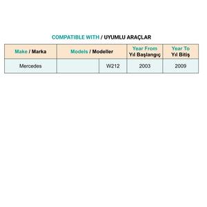 Cubierta Interior de la Puerta Izquierda para Mercedes Clase E W211 - Beige - Product Image 5