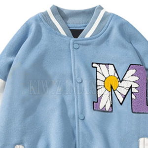 Chaqueta Letterman de Diseño Único y Alta Calidad con Bordado para Hombre, Transpirable, con Cuello Alto, Estilo Urbano, Chaqueta de Invierno - Product Image 3