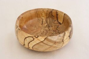 Bol de service de mariage en bois naturel de luxe, décoration de table rustique, saladier fait main, finition naturelle - Product Image 3