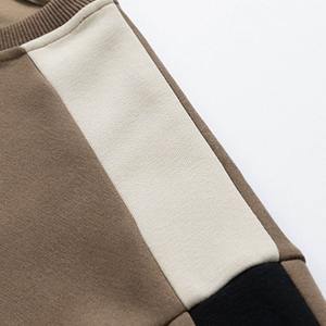 Sweat-shirt à capuche décontracté pour homme, en molleton français, coupe ample, col rond, imprimé, couleurs contrastées, anti-boulochage, séchage rapide - Product Image 3