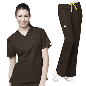 Conjunto de Uniforme Médico de Enfermería con Pantalones Jogger Antiarrugas de Moda 2026 al por Mayor, con Cremallera y Múltiples Bolsillos, 100% Algodón - Product Image 6