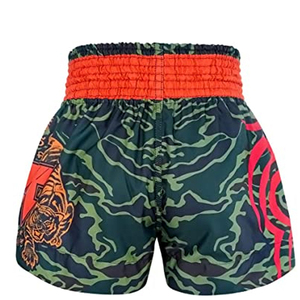 กางเกงชกมวย MMA ระดับมืออาชีพ ออกแบบพิเศษสำหรับมวยไทย แห้งเร็ว ระบายอากาศดี ด้านหน้าแบบ Unisex สำหรับฝึกซ้อมและแข่งขัน - Product Image 3