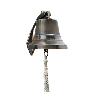 Nautical Antique Copper Hanging <b>Ship</b> <b>Wheel</b> Bell - Product Image 4