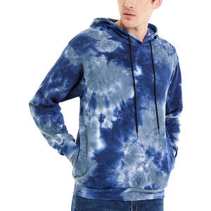 Sudadera con Capucha Tie Dye Extra Grande para Hombre, 100% Algodón, con Logotipo Personalizado, Estilo Liso, Venta Caliente - Product Image 3