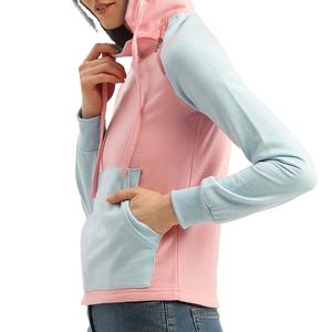 Sudadera con capucha informal roja para mujer, jersey de lana de algodón transpirable con logotipo frontal, ropa de calle de invierno, sudadera básica para mujer - Product Image 3