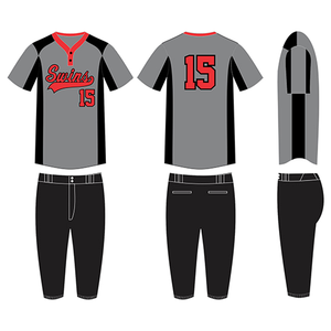 Uniformes de Softbol Personalizados Transpirables 100% Poliéster para Mujer, Venta al por Mayor, Manga Corta, Unisex - Product Image 2