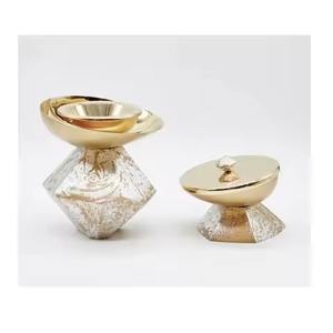 Porte-encens décoratif en métal moderne pour brûleur Bakhoor pour le salon et la chambre à coucher - Product Image 1