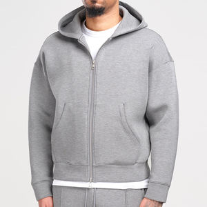 Sudadera con Capucha de Alta Calidad para Hombre, Fabricada en Felpa Francesa de 500 g/m², con Cierre y Corte Recto - Product Image 2
