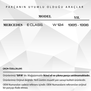 Mercedes อะไหล่ที่ใช้ได้กับอะไหล่รถมอเตอร์ที่ปัดน้ำฝนสำหรับ Mercedes E Class W124 - Product Image 2