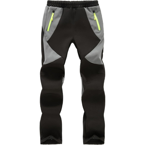 Vente en gros double face polaire fermeture éclair poches hommes point panneau Joggers pantalons de survêtement hommes Streetwear extérieur Jogging hommes - Product Image 6