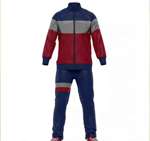 Chándal de sublimación con cremallera completa con tecnología de secado rápido y joggers cónicos perfectos para entrenamiento y sesiones deportivas - Product Image 5