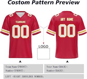 Nouveaux designs de la saison Maillots de football américain Maillots des Bears Vente en gros Respirant Mode personnalisée - Product Image 4