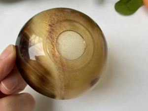 Cuenco de cuerno pulido de alta demanda con acabado orgánico para aperitivos o baratijas y uso en oficina disponible a precio de fábrica - Product Image 2