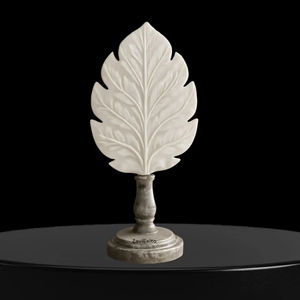 Sculpture en forme de feuille de coulée de marbre dans une nouvelle sculpture en marbre finie antique pour la décoration de la maison nouveaux derniers ornements - Product Image 1