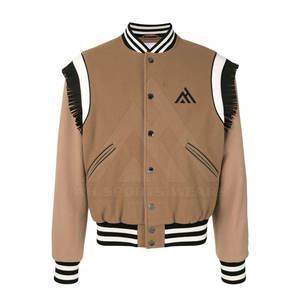 2023 nouveauté impression personnalisée brodé varsité vestes personnalisé hommes Baseball veste surdimensionnée veste pour hommes - Product Image 1