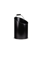Seau à charbon en fer pour cheminée robuste avec attrait antique et rangement pratique pour les cendres de charbon et les débris de foyer