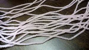 ลูกปัดควอตซ์สีชมพูทรงกลมขนาด3-4มม. สำหรับทำเครื่องประดับลูกปัด150 - Product Image 2