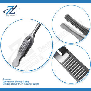 Dieffenbach serrefine Bulldog CLAMP 5.7cm ฟันเลื่อยตรงคุณภาพสูงสแตนเลส - Product Image 4