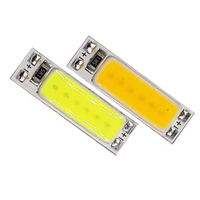 Puce LED COB 25x7mm 1W, source lumineuse miniature, ampoule LED 3V 3.7V, blanc chaud et blanc froid 3000K 6000K pour lampe de travail, signalisation, éclairage DIY