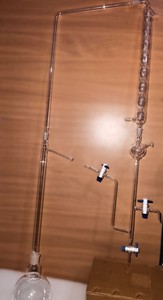 อุปกรณ์กลั่นไอน้ำแบบเคลฟิงเจอร์ทำจากแก้วบอโรซิลิเกตสำหรับห้องปฏิบัติการ - Product Image 3