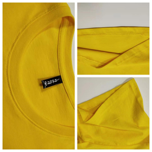 T-shirt en tissu tricoté de qualité de conception simple surdimensionnée en pur coton - Product Image 2