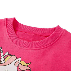 Sudadera para Niñas de Manga Larga, Servicio OEM con Diseño de Logotipo Personalizado, Cuello Redondo, Sudadera Estampada para Niñas con Dobladillo Acanalado - Product Image 3