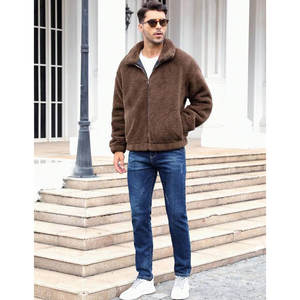 Chaqueta con Forro de Sherpa con Encanto, Chaqueta de Invierno de Sherpa de Corte Holgado - Product Image 4