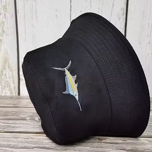Pêcheurs seau chapeau Logo personnalisé exportation en gros Type unisexe poisson lettres seau été seaux chapeaux broderie - Product Image 2