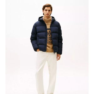 Chaqueta Acolchada para Hombre, Ligera, con Capucha, Abrigo Acolchado, Cálido, para Invierno, para Exteriores, con Logotipo Personalizado, Informal, Grueso, con Cuello Alto, OEM - Product Image 4