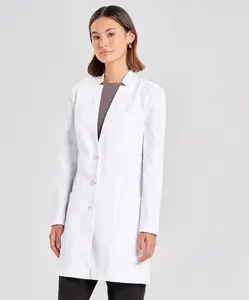 Manteaux de laboratoire unis unisexe de haute qualité uniforme d'hôpital docteur dames manteaux de laboratoire pour les médecins Offre Spéciale médecin manteau médical noir