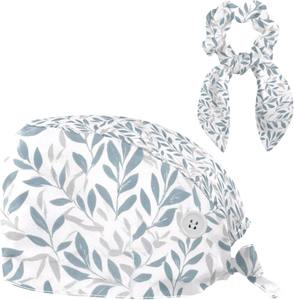 Chapeau de gommage réglable couverture complète régulière Spandex tissu extensible coupe ajustée OEM haute demande fournitures d'hygiène vêtements de travail casquettes de gommage - Product Image 4