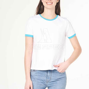 Impression de logo personnalisé T-shirt à manches courtes pour femmes T-shirt pour femmes Vêtements les plus vendus T-shirt pour femmes - Product Image 2