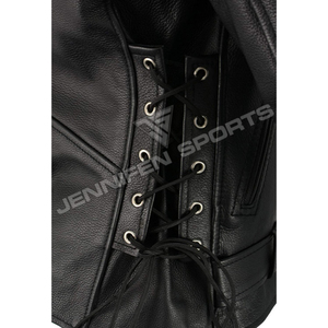 2024 nueva chaqueta de motociclista personalizada para hombre, ropa deportiva a prueba de viento de cuero de vaca genuino, bolsillos delanteros de invierno, cierre de cremallera - Product Image 5