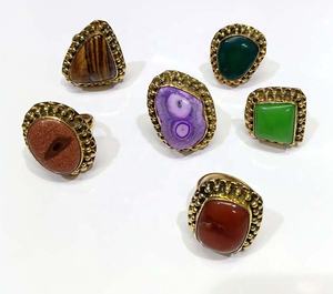 Bijoux en perles de pierre pour femmes GC-RG-178 taille ajustable pour filles cadeau de saint-valentin destiné à l'exportation mondiale depuis l'inde - Product Image 1