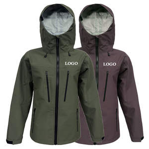 Veste matelassée à capuche décontractée et imperméable coupe-vent unisexe Fermeture à glissière Séchage rapide Doublure en coton grande taille pour l'extérieur - Product Image 3